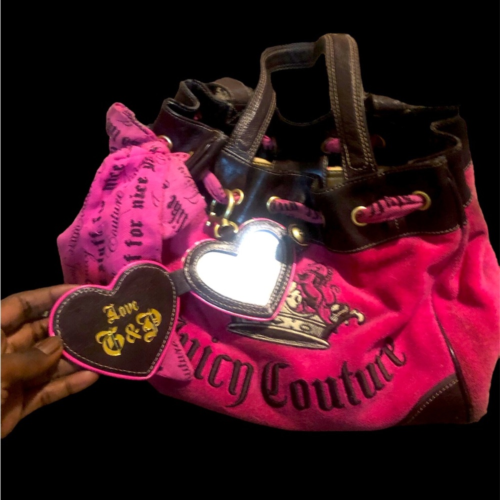 Deep pink and brown Daydreamer Juicy Couture Bag